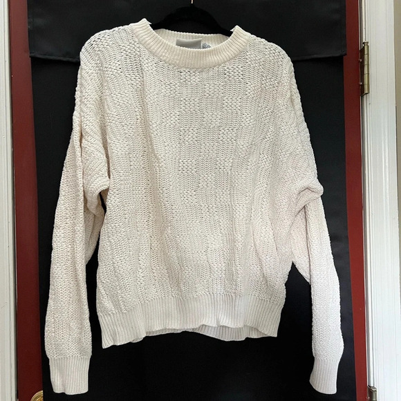 Vintage Beige Checker Sweater - Picture 3 of 8